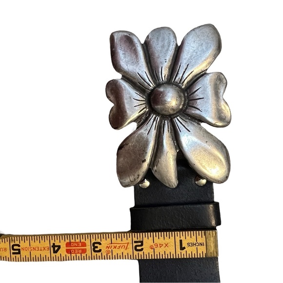 Antoniazzi Firenze Vintage Y2K Phoebe Floral Boho Chunky Statement Leather Belt main image 14